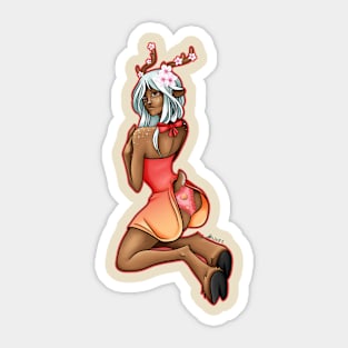 Peach Sticker